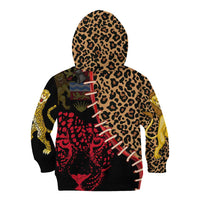 Malawi Kid Hoodie Coat of Arms & Leopard Print - Unique Motif Fusion