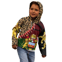 Malawi Kid Hoodie Coat of Arms & Leopard Print - Unique Motif Fusion
