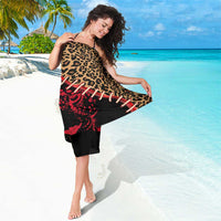 Malawi Sarong Coat of Arms & Leopard Print - Unique Motif Fusion