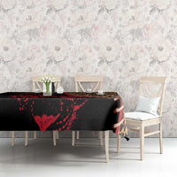 Malawi Tablecloth Coat of Arms & Leopard Print - Unique Motif Fusion