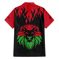 Malawi Map Shaped Lion Family Matching Tank Maxi Dress and Hawaiian Shirt Unique Country and Wildlife Fusion Design