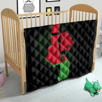 Malawi Map Shaped Lion Quilt Unique Country and Wildlife Fusion Design