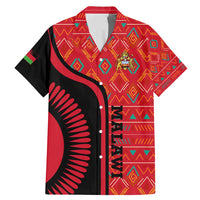 Malawi Patterns Family Matching Mermaid Dress and Hawaiian Shirt Blended with Flag Colors & National Emblem - Cultural Fusion Design