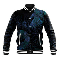 Odin Norse Mythology Baseball Jacket Viking Rune Art Style