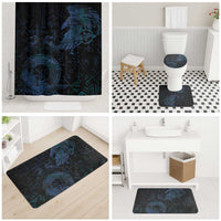Odin Norse Mythology Bathroom Set Viking Rune Art Style