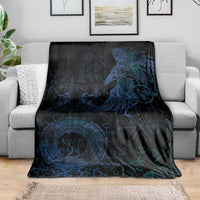 Odin Norse Mythology Blanket Viking Rune Art Style