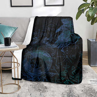 Odin Norse Mythology Blanket Viking Rune Art Style