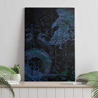 Odin Norse Mythology Canvas Wall Art Viking Rune Art Style