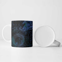 Odin Norse Mythology Ceramic Mug Viking Rune Art Style