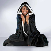 Odin Norse Mythology Hooded Blanket Viking Rune Art Style