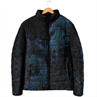 Odin Norse Mythology Padded Jacket Viking Rune Art Style