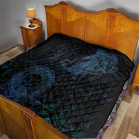 Odin Norse Mythology Quilt Viking Rune Art Style