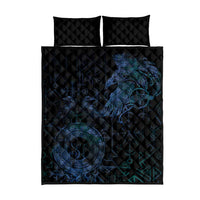Odin Norse Mythology Quilt Bed Set Viking Rune Art Style