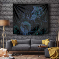 Odin Norse Mythology Tapestry Viking Rune Art Style