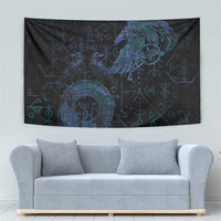 Odin Norse Mythology Tapestry Viking Rune Art Style
