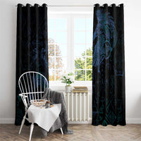 Odin Norse Mythology Window Curtain Viking Rune Art Style