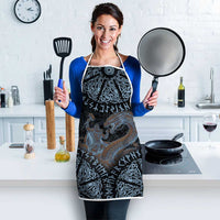 Thor and Jormungandr Norse Mythology Viking Apron Celtic Knot and Rune Art Style