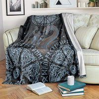 Thor and Jormungandr Norse Mythology Viking Blanket Celtic Knot and Rune Art Style