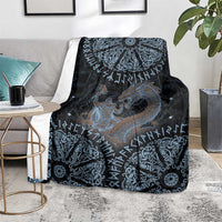 Thor and Jormungandr Norse Mythology Viking Blanket Celtic Knot and Rune Art Style