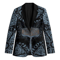 Thor and Jormungandr Norse Mythology Viking Blazer Celtic Knot and Rune Art Style