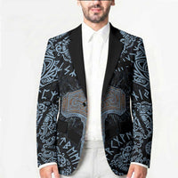 Thor and Jormungandr Norse Mythology Viking Blazer Celtic Knot and Rune Art Style