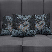 Thor and Jormungandr Norse Mythology Viking Pillow Cover Celtic Knot and Rune Art Style