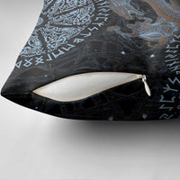 Thor and Jormungandr Norse Mythology Viking Pillow Cover Celtic Knot and Rune Art Style