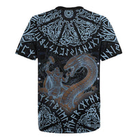 Thor and Jormungandr Norse Mythology Viking Rugby Jersey Celtic Knot and Rune Art Style