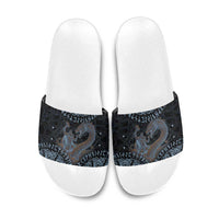 Thor and Jormungandr Norse Mythology Viking Slide Sandals Celtic Knot and Rune Art Style