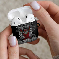 Viking Berserker and Valknut Norse Mythology AirPods Case Red and Black Celtic Knotwork Art