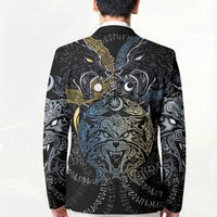 Skoll and Hati Norse Mythology Blazer Viking Dual Moon Celtic Line Art