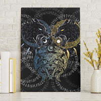 Skoll and Hati Norse Mythology Canvas Wall Art Viking Dual Moon Celtic Line Art