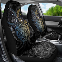 Skoll and Hati Norse Mythology Car Seat Cover Viking Dual Moon Celtic Line Art