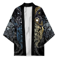 Skoll and Hati Norse Mythology Kimono Viking Dual Moon Celtic Line Art