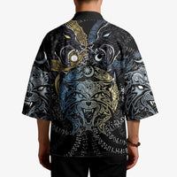 Skoll and Hati Norse Mythology Kimono Viking Dual Moon Celtic Line Art