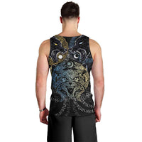 Skoll and Hati Norse Mythology Men Tank Top Viking Dual Moon Celtic Line Art