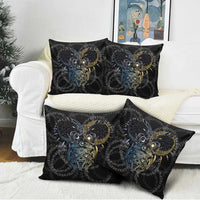 Skoll and Hati Norse Mythology Pillow Cover Viking Dual Moon Celtic Line Art
