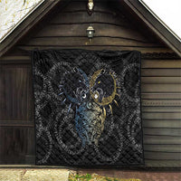 Skoll and Hati Norse Mythology Quilt Viking Dual Moon Celtic Line Art