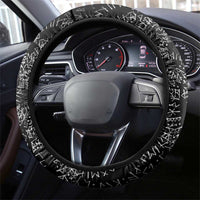 Skoll and Hati Norse Mythology Steering Wheel Cover Viking Dual Moon Celtic Line Art