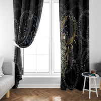 Skoll and Hati Norse Mythology Window Curtain Viking Dual Moon Celtic Line Art