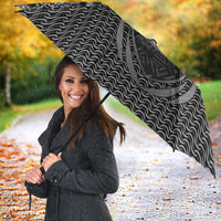 Odin and Viking Warrior Norse Mythology Umbrella Realistic Black and Grey Tattoo Style
