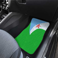 Djibouti Cultural Car Mats National Emblem, Tribal Motifs and Red Star Symbol of Unity