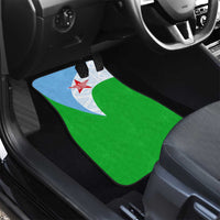 Djibouti Cultural Car Mats National Emblem, Tribal Motifs and Red Star Symbol of Unity