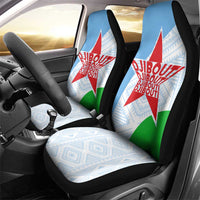 Djibouti Cultural Car Seat Cover National Emblem, Tribal Motifs and Red Star Symbol of Unity