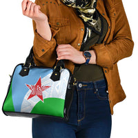 Djibouti Cultural Shoulder Handbag National Emblem, Tribal Motifs and Red Star Symbol of Unity