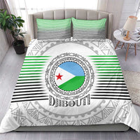 Djibouti Roots Bedding Set Urban Streetwear with African Tribal Design & Patriotic Elements
