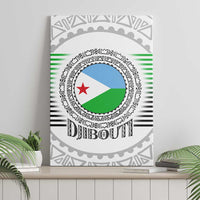 Djibouti Roots Canvas Wall Art Urban Streetwear with African Tribal Design & Patriotic Elements