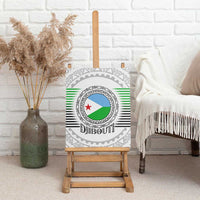 Djibouti Roots Canvas Wall Art Urban Streetwear with African Tribal Design & Patriotic Elements