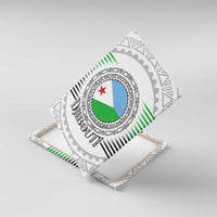 Djibouti Roots Canvas Wall Art Urban Streetwear with African Tribal Design & Patriotic Elements