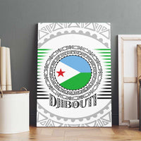 Djibouti Roots Canvas Wall Art Urban Streetwear with African Tribal Design & Patriotic Elements